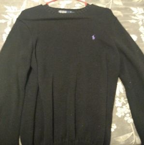 Black polo Ralph Lauren sweater medium